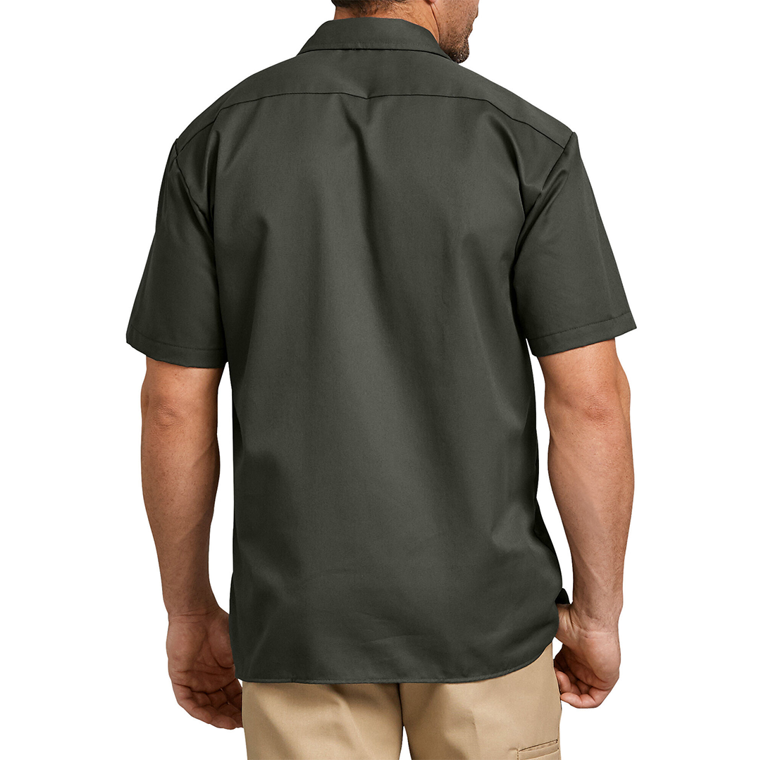 Dickies Short Sleeve Work Shirt Olive Green