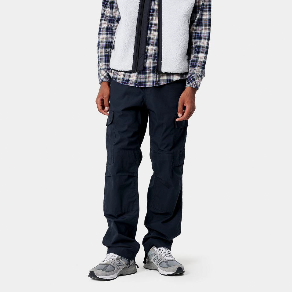 Carhartt WIP Regular Cargo Pants Dark Navy Rinsed