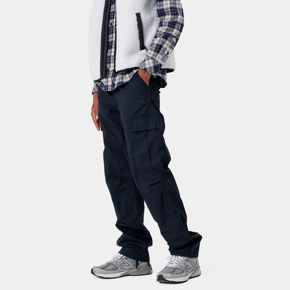 Carhartt WIP Regular Cargo Pants Dark Navy Rinsed