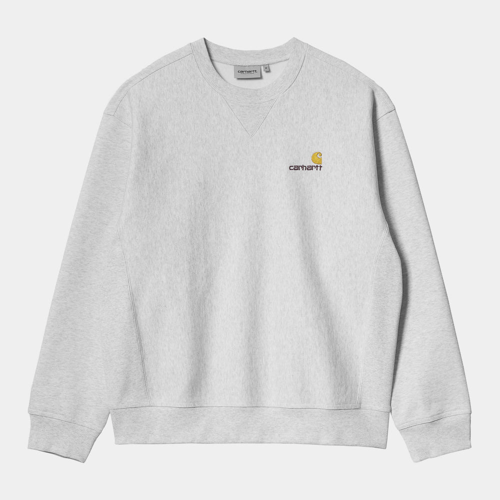 Carhartt WIP American Script Sweat Ash Heather