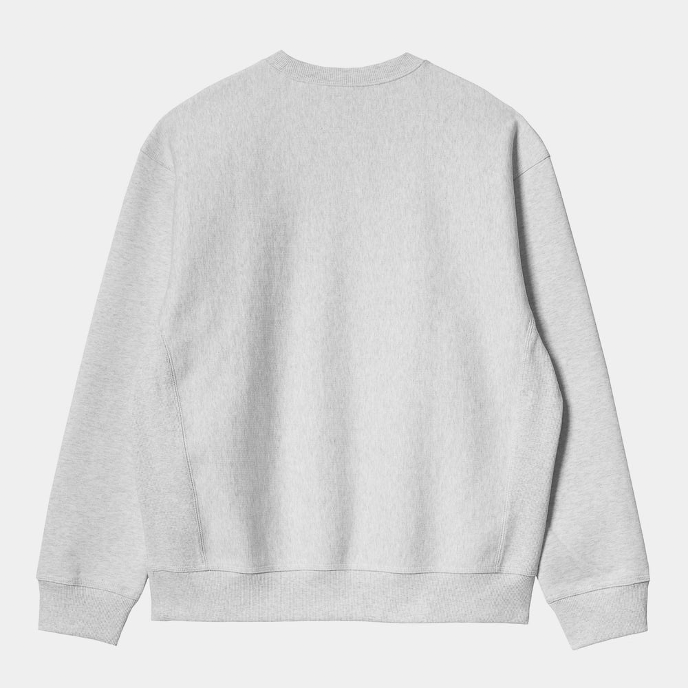 Carhartt WIP American Script Sweat Ash Heather