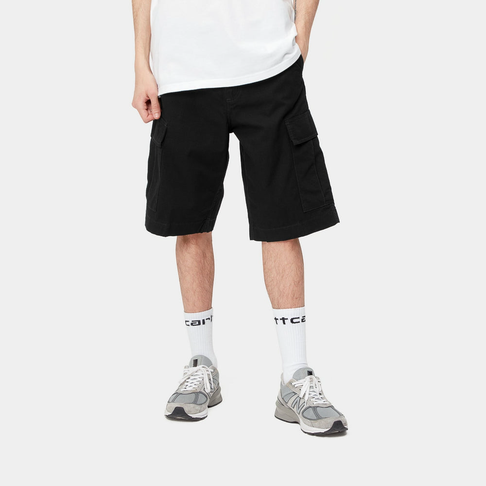 Carhartt WIP Regular Cargo Short Black Rinsed