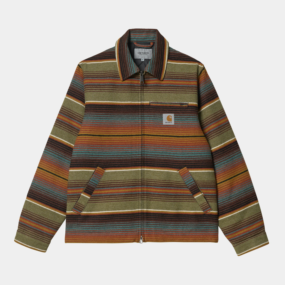 Carhartt WIP Detroit Tuscon Jacket Tuscon Stripe + Dollar Green