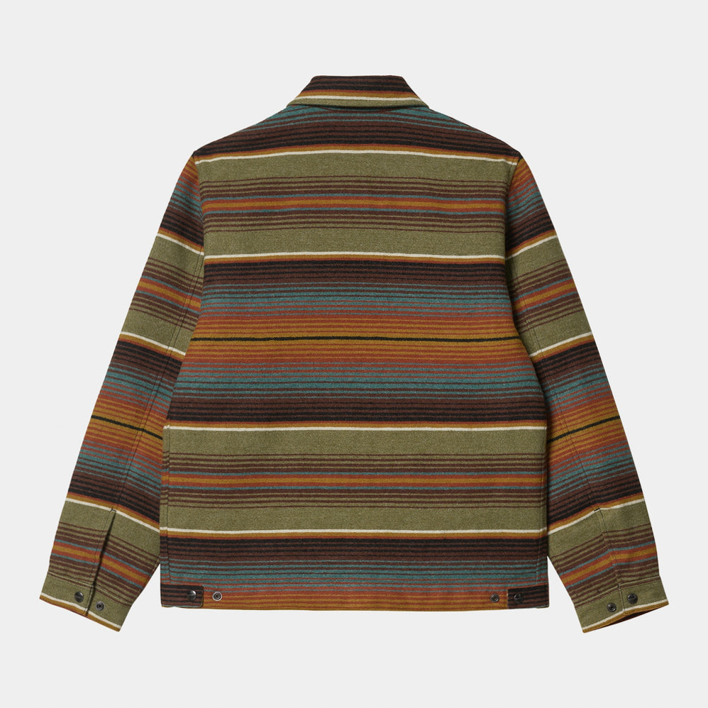 Carhartt WIP Detroit Tuscon Jacket Tuscon Stripe + Dollar Green