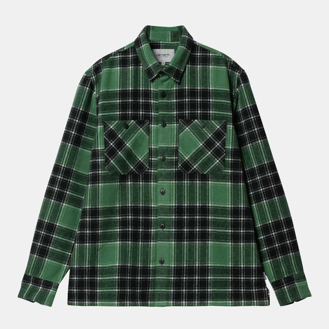 Carhartt WIP Long Sleeve Jared Check Shirt Bonsai