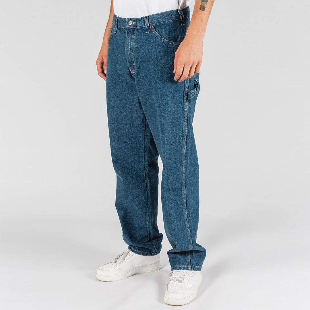 Dickies 1993 Relaxed Fit Carpenter Jean Stone Washed Indigo Blue