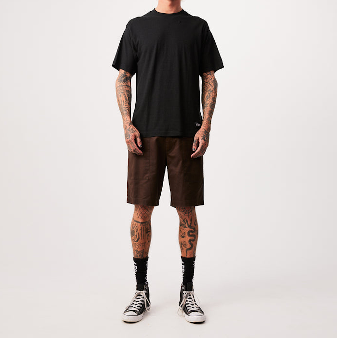 Afends Classic Hemp Retro Tee Black