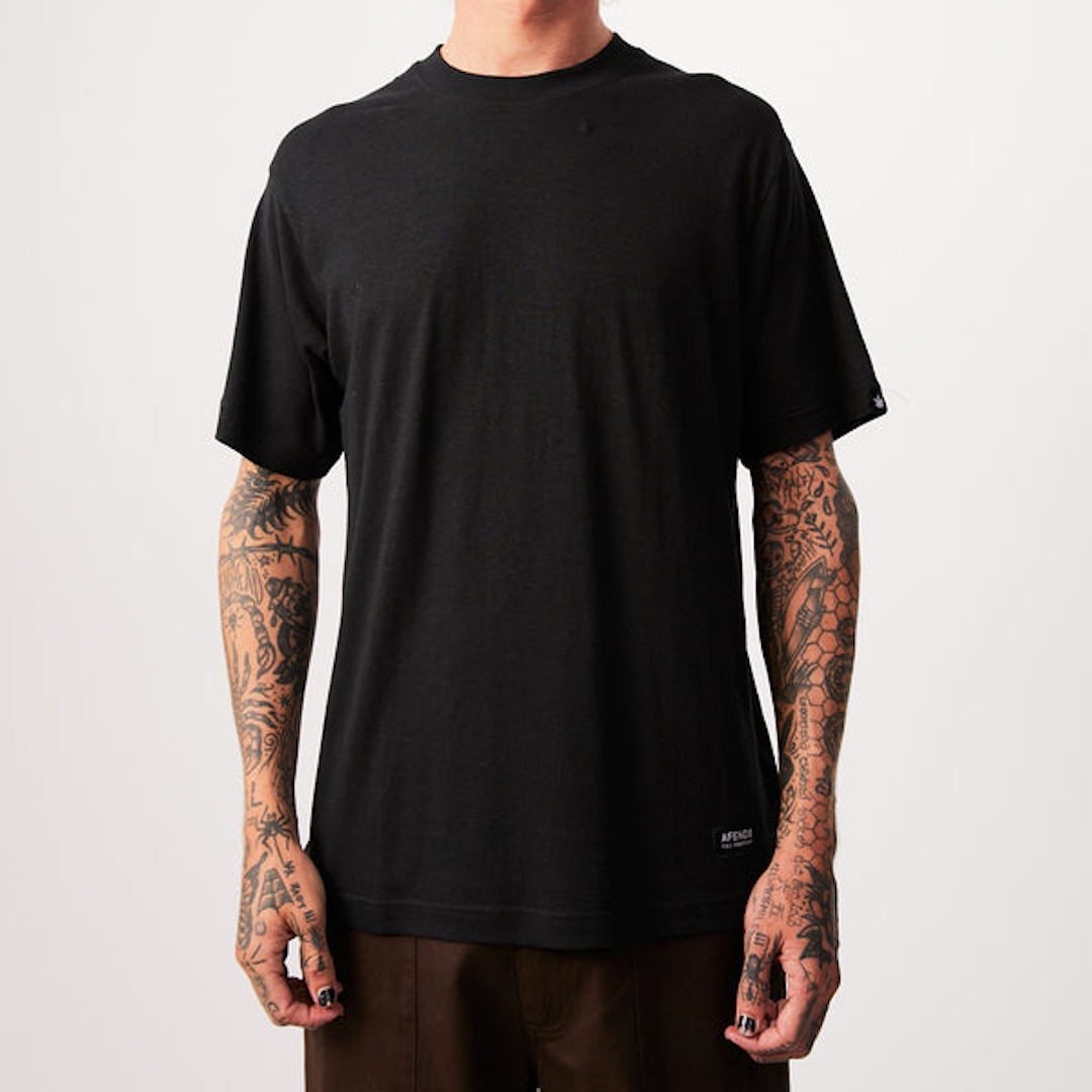 Afends Classic Hemp Retro Tee Black