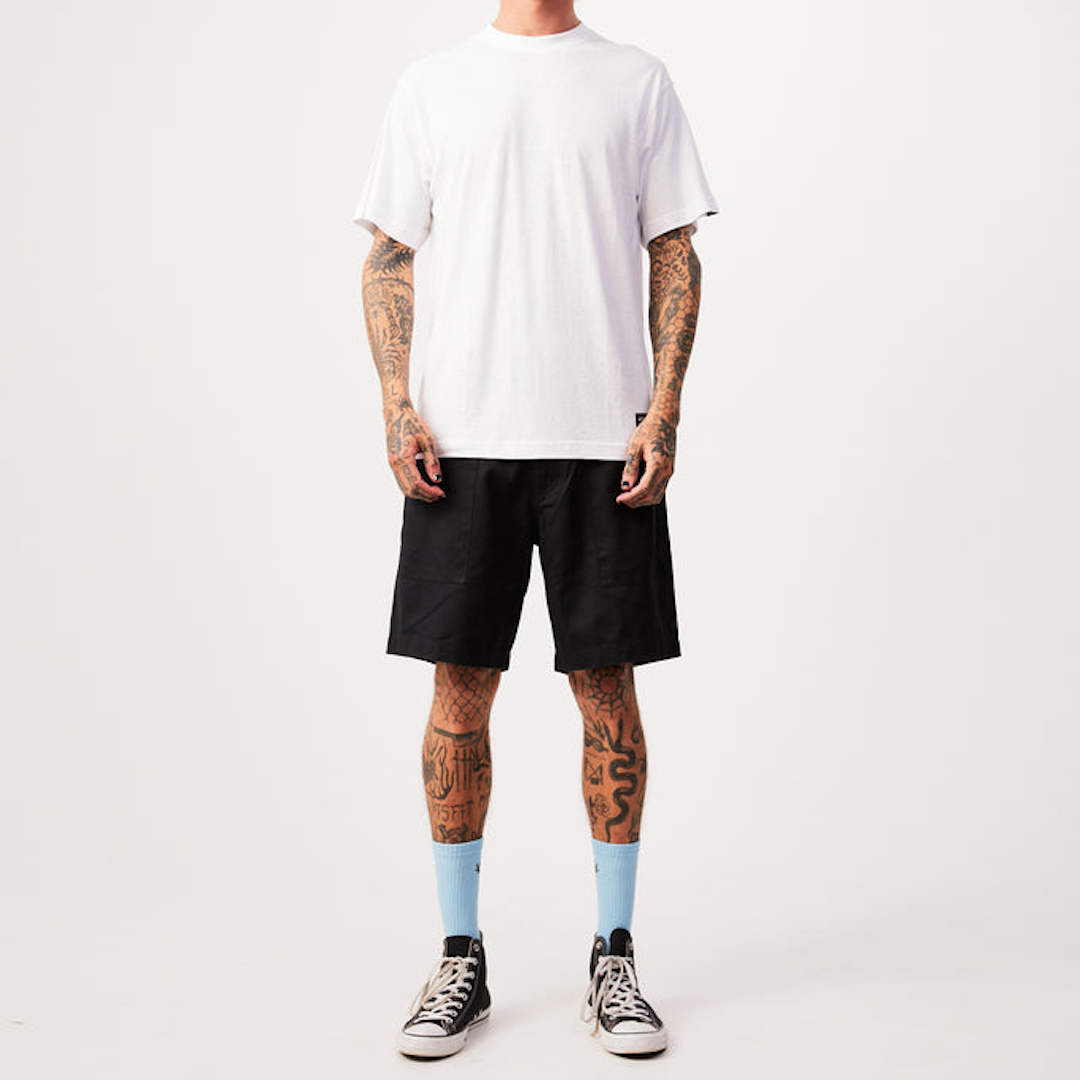 Afends Classic Hemp Retro Tee White
