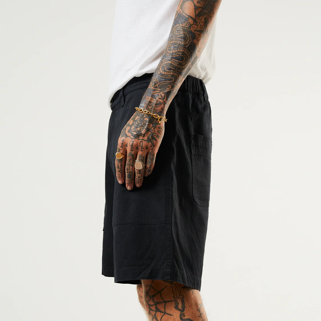 Chess Club 148 Hemp Chess Short Black