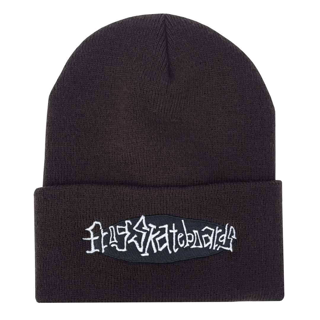 Frog Skateboards Oval Logo Beanie Brown