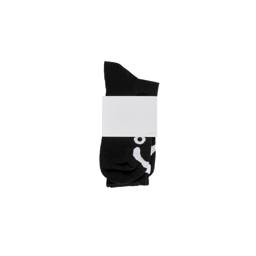 Polar Skate Co. Happy Sad Socks Black