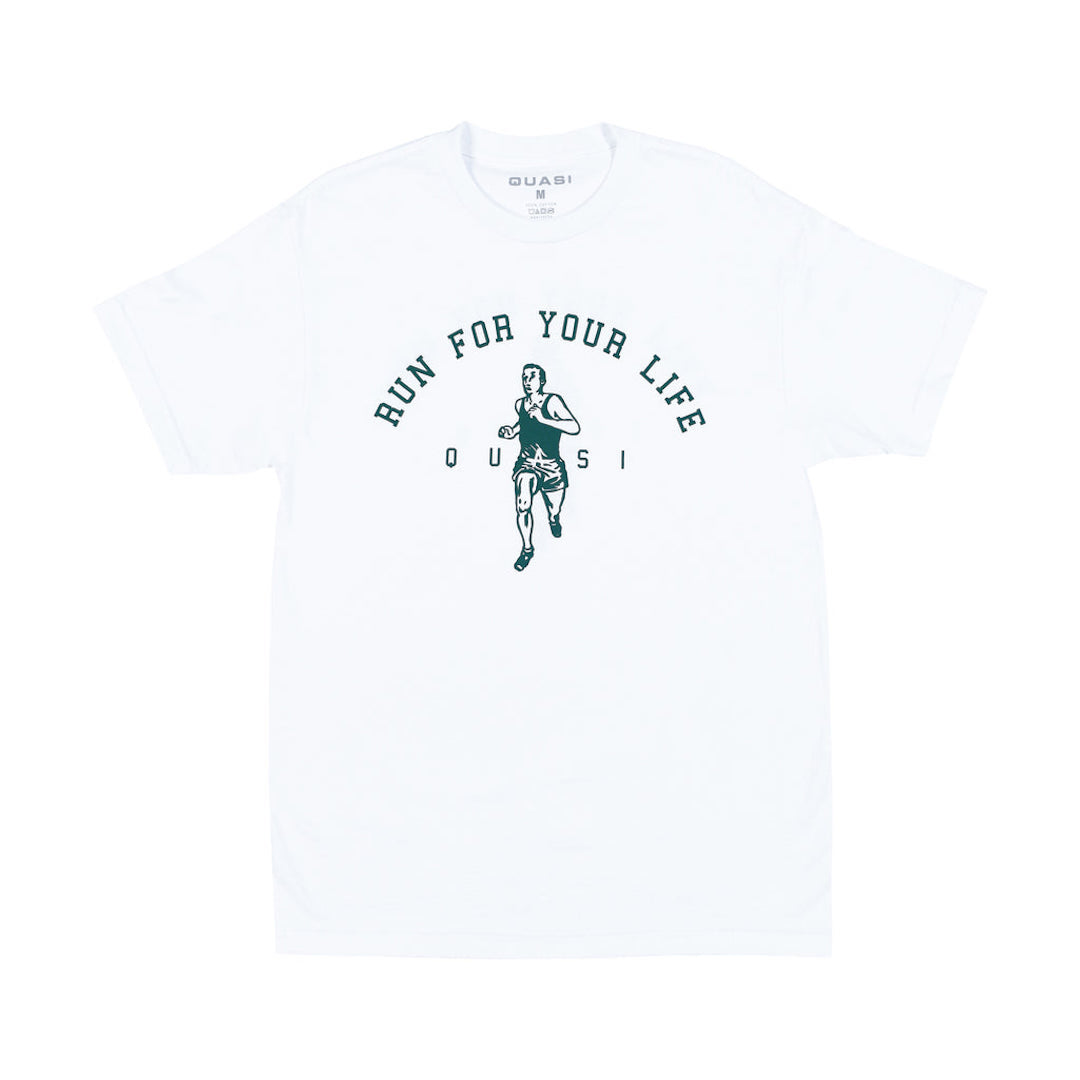 Quasi Run Tee White