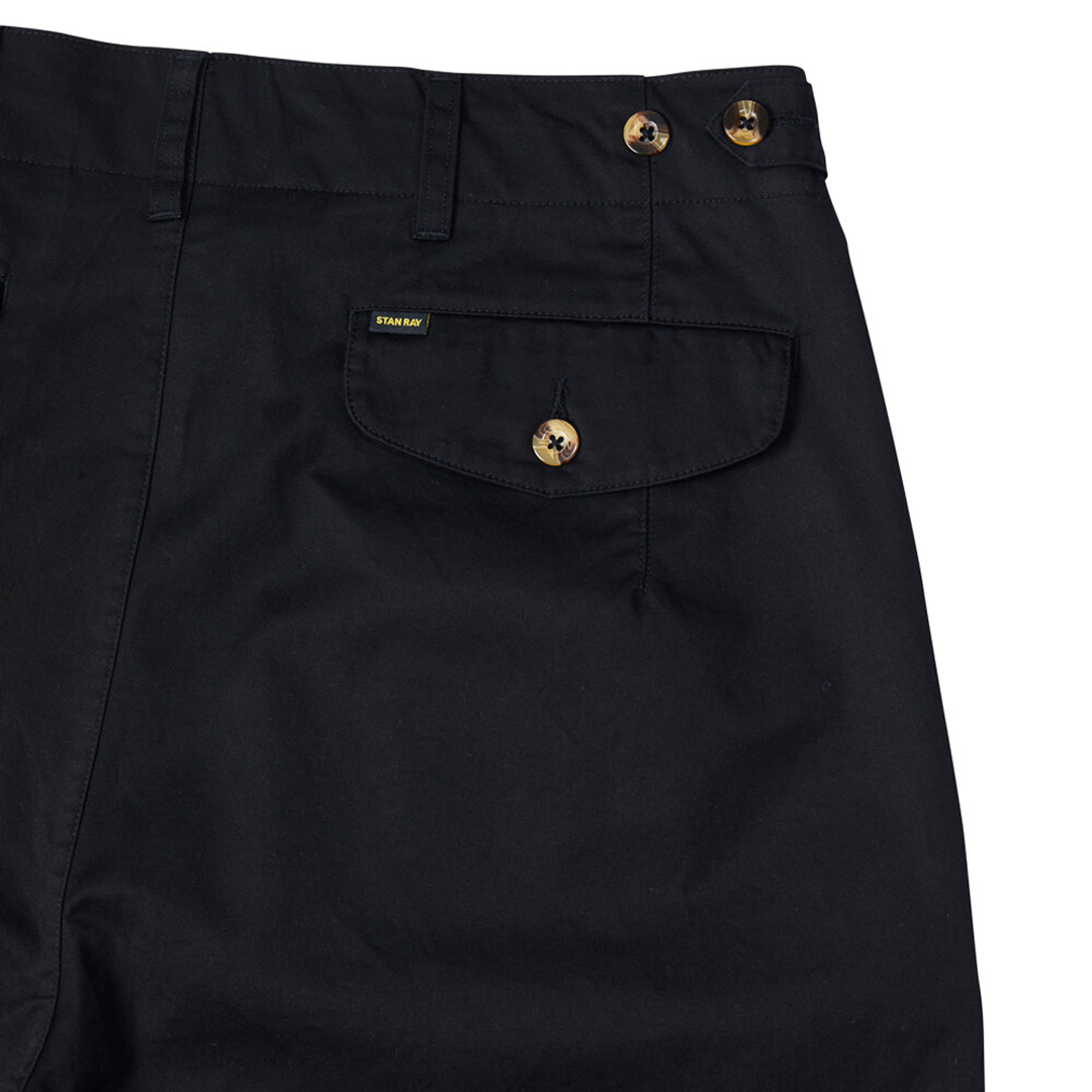Stan Ray Men's Pleated Pant Black Twill