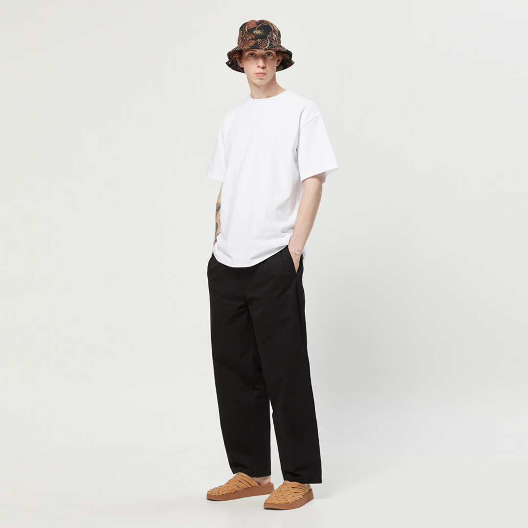 Stan Ray Men's Pleated Pant Black Twill
