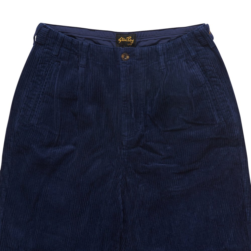 Stan Ray Men's Pleated Pant Navy Cord