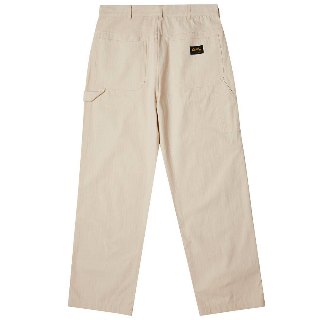 Stan Ray Wide Leg Painter Pant Natural Herringbone