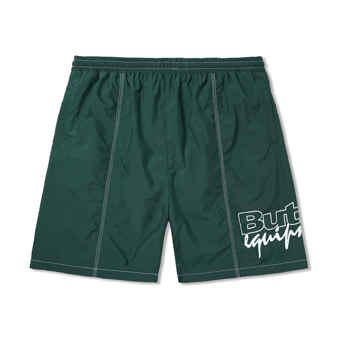 Butter Goods Side Panel Shorts Dark Green