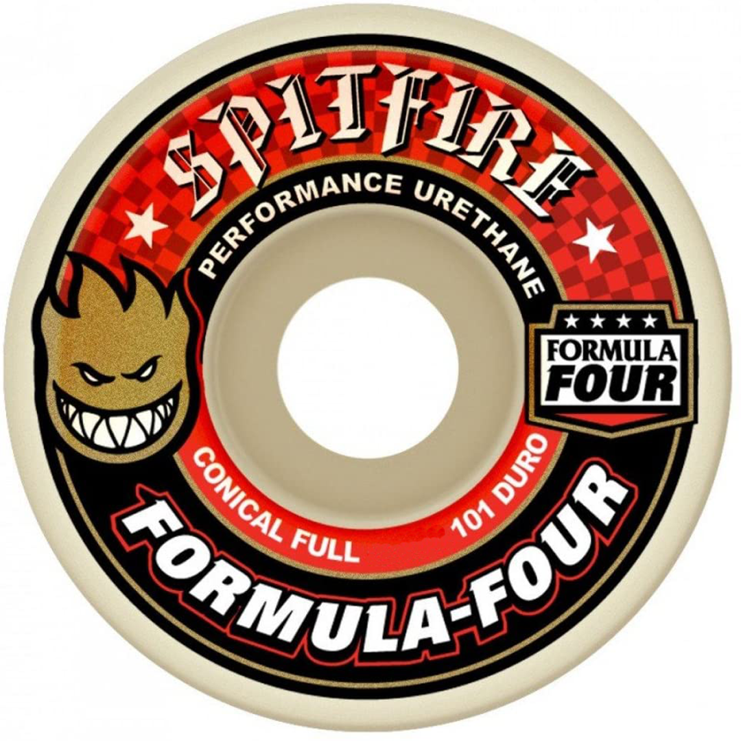 Spitfire F4 Conical Wheels 53mm + 54mm 101 Duro Red