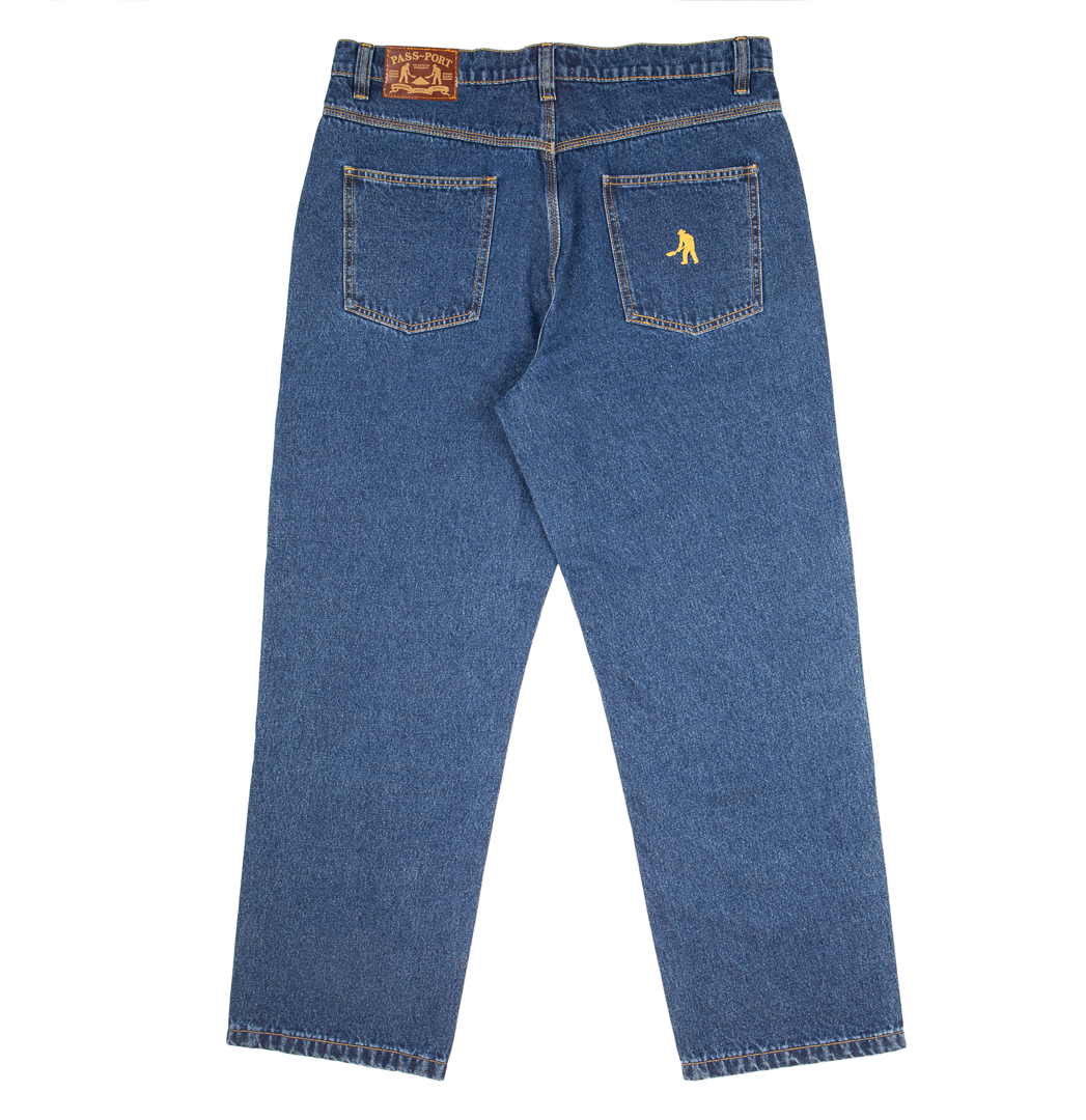 PassPort Workers Club Jean Washed Dark Indigo