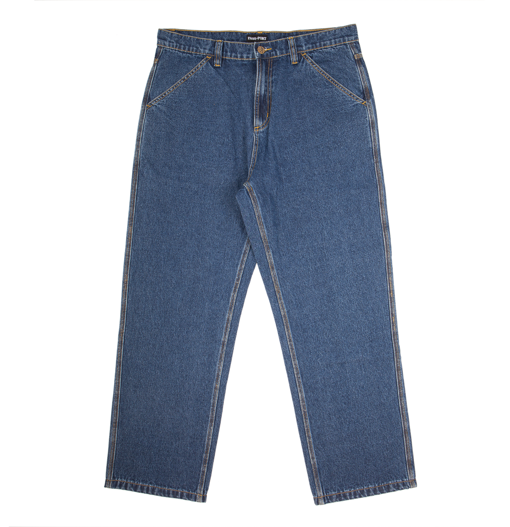 PassPort Workers Club Jean Washed Dark Indigo