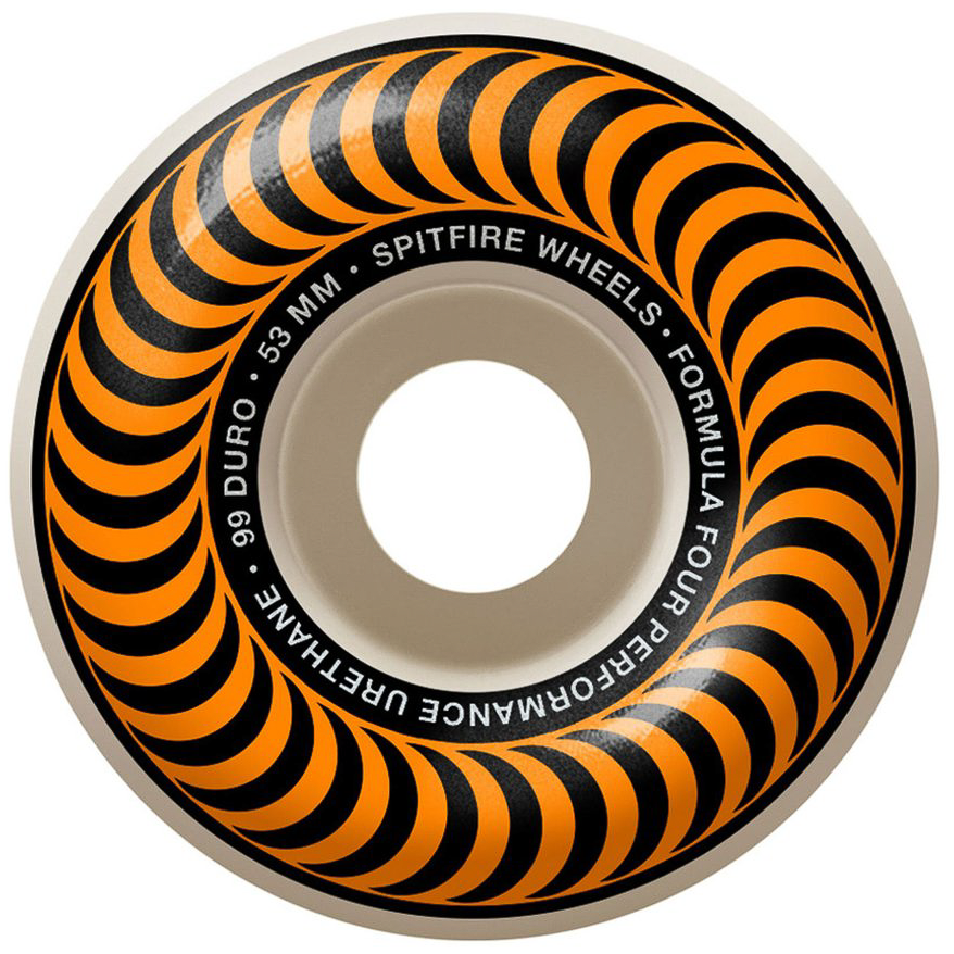 Spitfire F4 Classic 53mm 99 Duro Wheels Orange