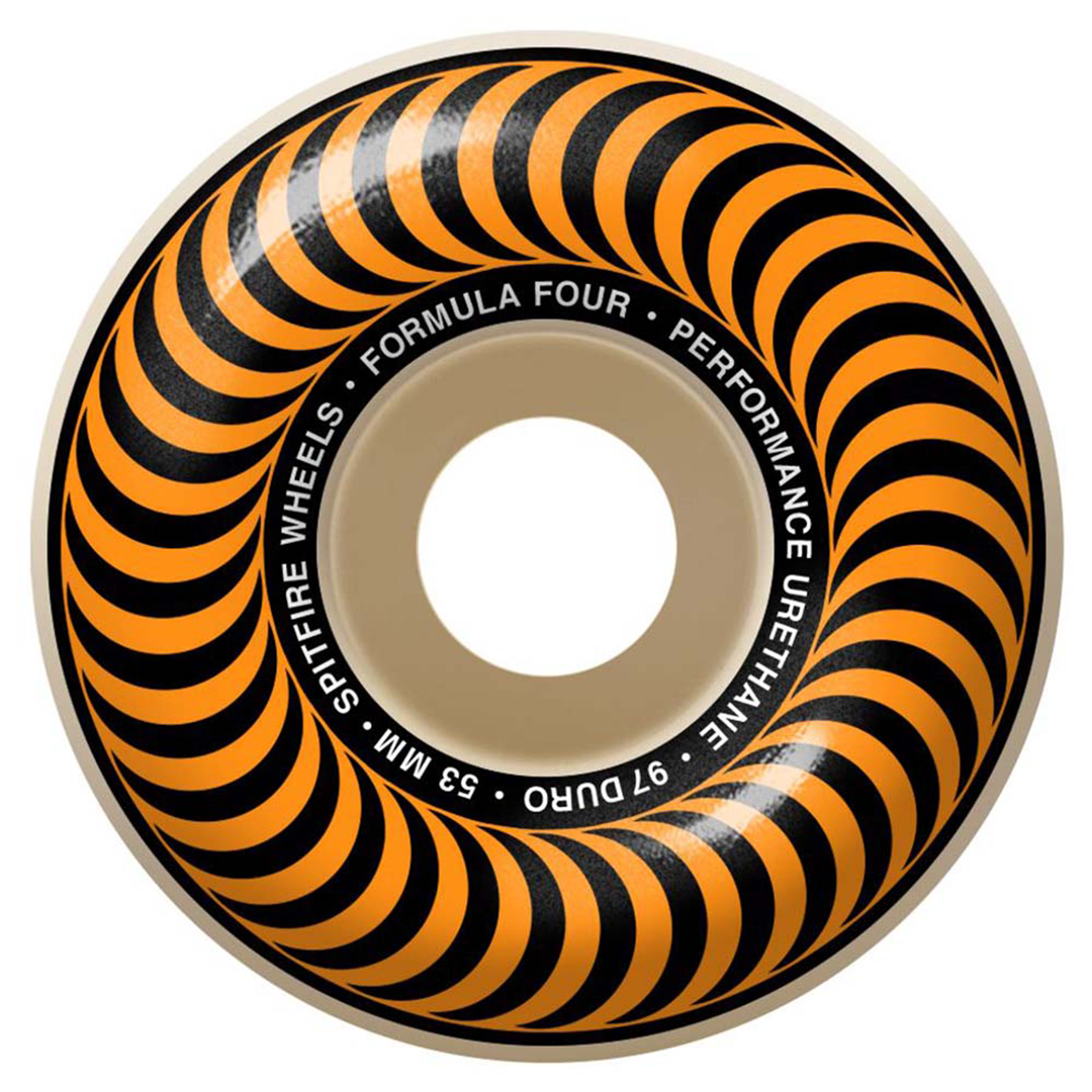 Spitfire F4 Classic 53mm 97 Duro Natural Wheels Orange