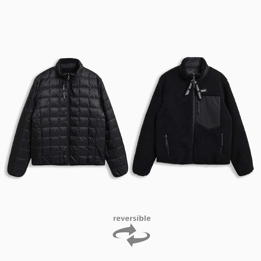 Taion Down x Boa Reversible Jacket Black + Black