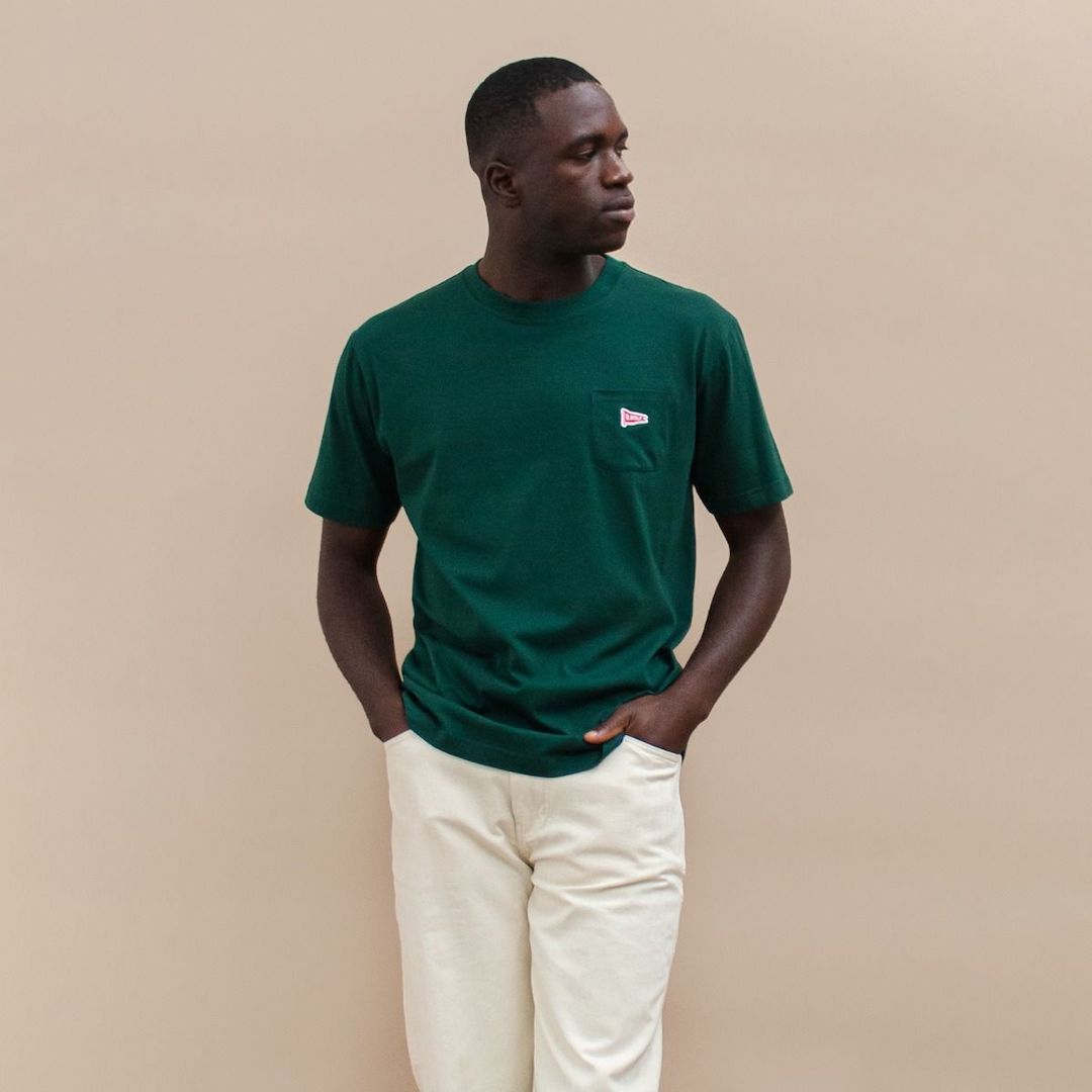 Brotherwolf Patch Pocket Tee Bottle Green