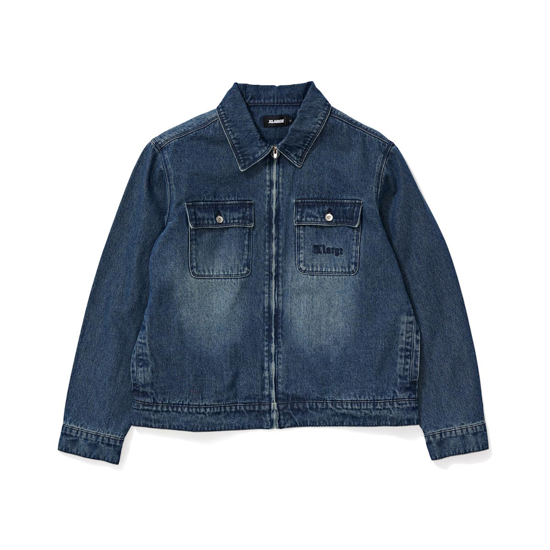 Xlarge Denim Work Jacket Washed Blue